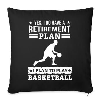 Basketball Basketball Basketball Team - Sofa pillowcase 17,3'' x 17,3'' (45 x 45 cm) - black - Front