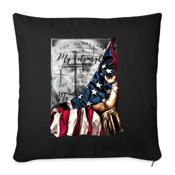 Dicton vrai cool pour les employés de l’Église - Housse de coussin décorative 45 x 45 cm - noir - Devant