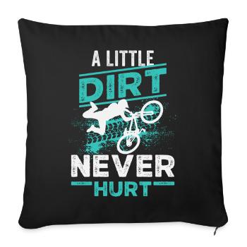 Mountain Biking MTB Downhill Mountain Biker - Sofa pillowcase 17,3'' x 17,3'' (45 x 45 cm) - black - Front