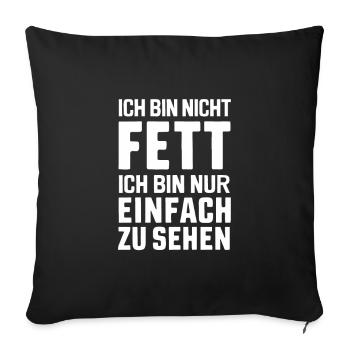 Funny Funny Funny Saying Funny Clothing - Sofa pillowcase 17,3'' x 17,3'' (45 x 45 cm) - black - Front