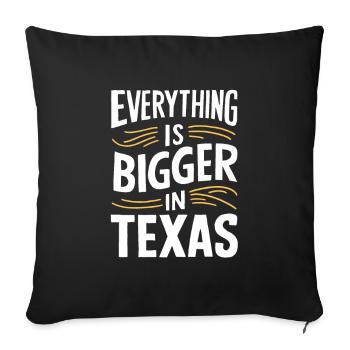 Texas State Texans Texas - Sofa pillowcase 17,3'' x 17,3'' (45 x 45 cm) - black - Front