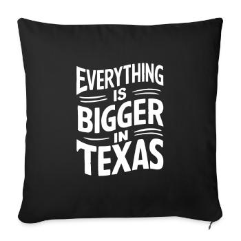 Texas State Texans Texas - Sofa pillowcase 17,3'' x 17,3'' (45 x 45 cm) - black - Front
