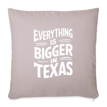 Texas State Texaner Texas - Sofakissenbezug 45 x 45 cm - helles Taupe - Vorne