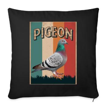 Pigeon Pigeons Animal Bird - Sofa pillowcase 17,3'' x 17,3'' (45 x 45 cm) - black - Front
