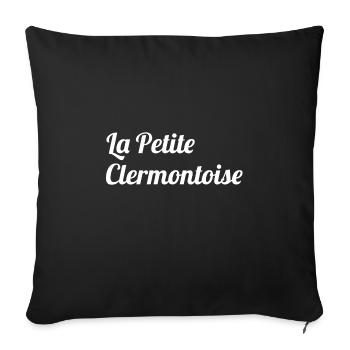 la petite clermontoise - Housse de coussin décorative 45 x 45 cm - noir - Devant