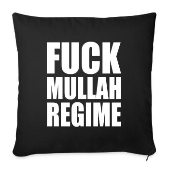 Fuck mullah regime iran - Sofakissenbezug 45 x 45 cm - Schwarz - Vorne