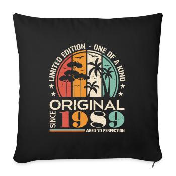 Legendary Since 1989 Born Vintage Birthday - Sofa pillowcase 17,3'' x 17,3'' (45 x 45 cm) - black - Front