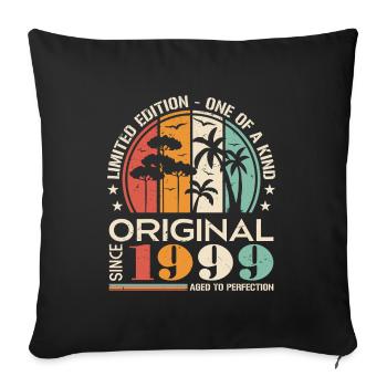 Legendary Since 1999 Born Vintage Birthday - Sofa pillowcase 17,3'' x 17,3'' (45 x 45 cm) - black - Front