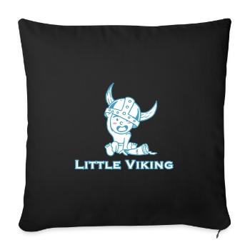 Cadeau de valhalla fête des pères viking bébé fils papa - Housse de coussin décorative 45 x 45 cm - noir - Devant