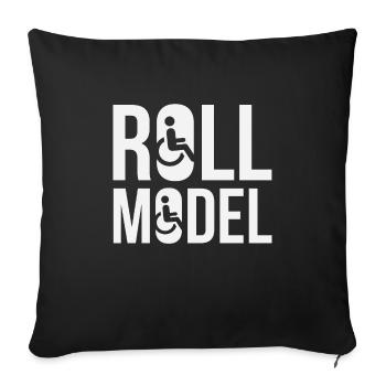 Wheelchair Sayings Go Disabled Carer Gifts - Sofa pillowcase 17,3'' x 17,3'' (45 x 45 cm) - black - Front