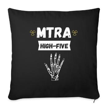 MTRA Radiologie médicale et technique Mta - Housse de coussin décorative 45 x 45 cm - noir - Devant