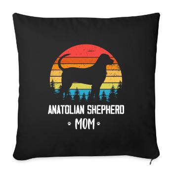 Chien de berger d’Anatolie - Housse de coussin décorative 45 x 45 cm - noir - Devant