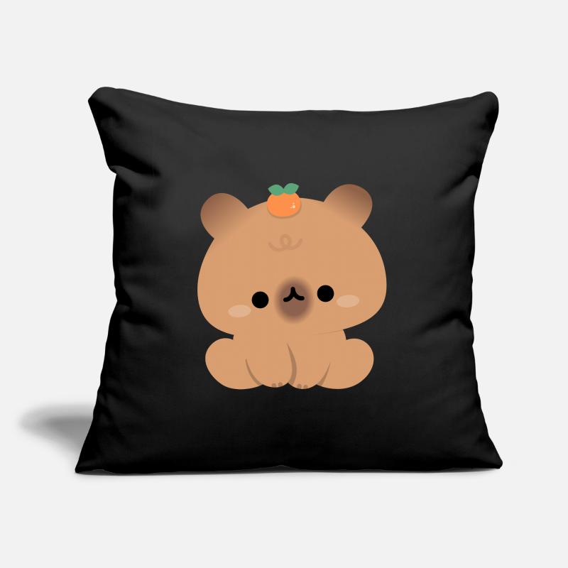 Capybara mignon Housse de coussin décorative 45 x 45 cm