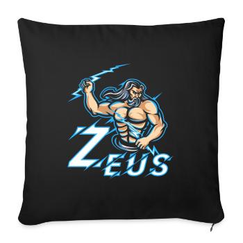 Zeus Griechische Mythologie Grafik - Sofakissenbezug 45 x 45 cm - Schwarz - Vorne