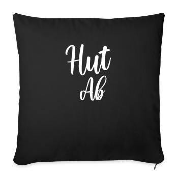 Hats Off well done sports - Sofa pillowcase 17,3'' x 17,3'' (45 x 45 cm) - black - Front