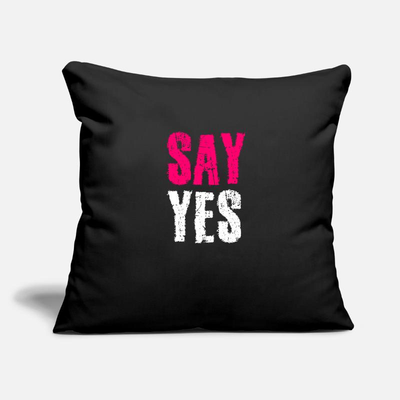 Say Yes marriage proposal Sofa pillowcase 17,3'' x 17,3'' (45 x 45 cm)
