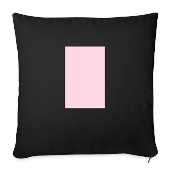 Pink Rectangle Square Square Template for Design - Sofa pillowcase 17,3'' x 17,3'' (45 x 45 cm) - black - Front