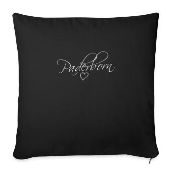 Paderborn - Housse de coussin décorative 45 x 45 cm - noir - Devant