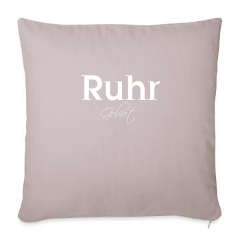 Ruhrgebiet - Sofakissenbezug 45 x 45 cm - helles Taupe - Vorne