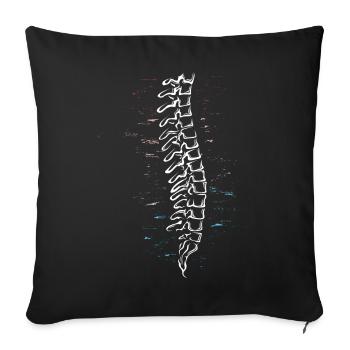 Physiotherapist Chiropractor Physiotherapy - Sofa pillowcase 17,3'' x 17,3'' (45 x 45 cm) - black - Front