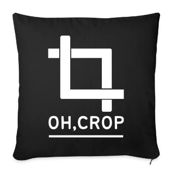 Designer Graphic Designer Designer Artist - Sofa pillowcase 17,3'' x 17,3'' (45 x 45 cm) - black - Front
