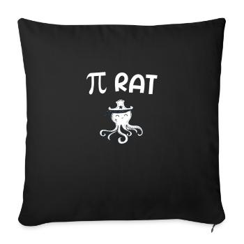 Pirat Pi conseil Mathématiques Mathématiques - Housse de coussin décorative 45 x 45 cm - noir - Devant