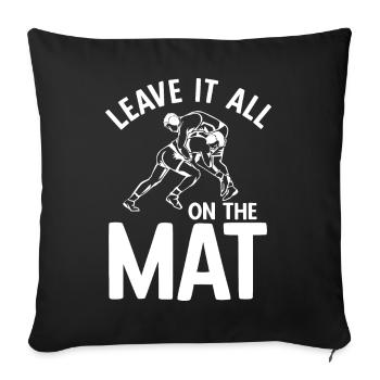 Grappling Martial Arts Wrestling - Sofakissenbezug 45 x 45 cm - Schwarz - Vorne