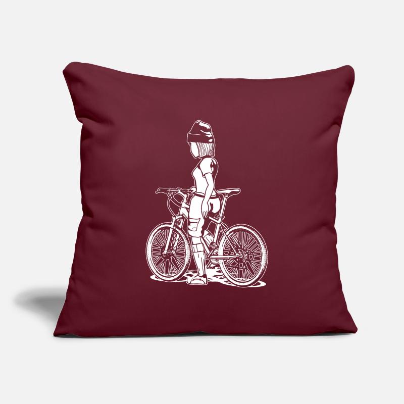 MTB freedom: Comic design with an adrenaline kick! Sofa pillowcase 17,3'' x 17,3'' (45 x 45 cm)