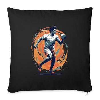 Handball Player Streetwear Iconic Style - Sofa pillowcase 17,3'' x 17,3'' (45 x 45 cm) - black - Front