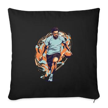Handball Player Streetwear Iconic Style - Sofa pillowcase 17,3'' x 17,3'' (45 x 45 cm) - black - Front