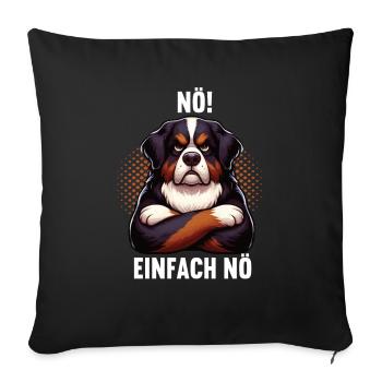 Nö Einfach Nö Australian Shepherd Aussie - Sofakissenbezug 45 x 45 cm - Schwarz - Vorne