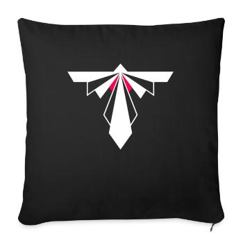 Infinity Int. Service & Sicherheit Logo Single - Sofakissenbezug 45 x 45 cm - Schwarz - Vorne