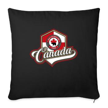 Canada - Housse de coussin décorative 45 x 45 cm - noir - Devant