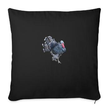 Beautiful Happy Thanksgiving Thanksgiving turkey - Sofa pillowcase 17,3'' x 17,3'' (45 x 45 cm) - black - Front
