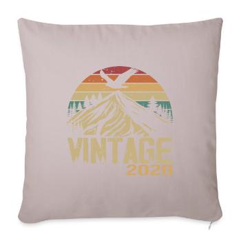 Vintage 2020 Retro 2020 Anniversary Gift - Sofa pillowcase 17,3'' x 17,3'' (45 x 45 cm) - light taupe - Front
