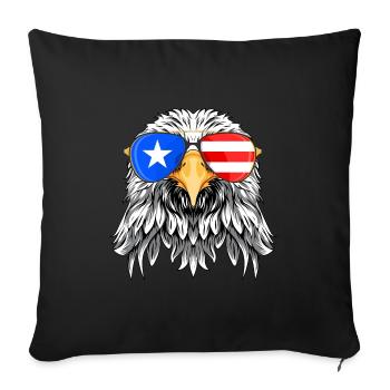 Porto Rico - Housse de coussin décorative 45 x 45 cm - noir - Devant