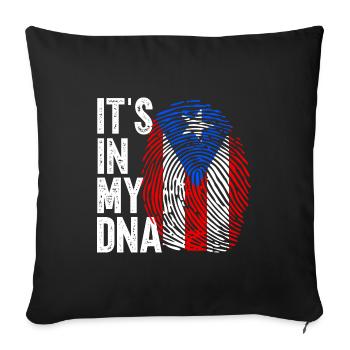 Puerto Rico - Sofa pillowcase 17,3'' x 17,3'' (45 x 45 cm) - black - Front