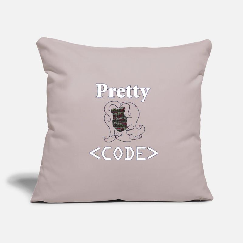 Programmer, Pretty Code, Gift Sofa pillowcase 17,3'' x 17,3'' (45 x 45 cm)