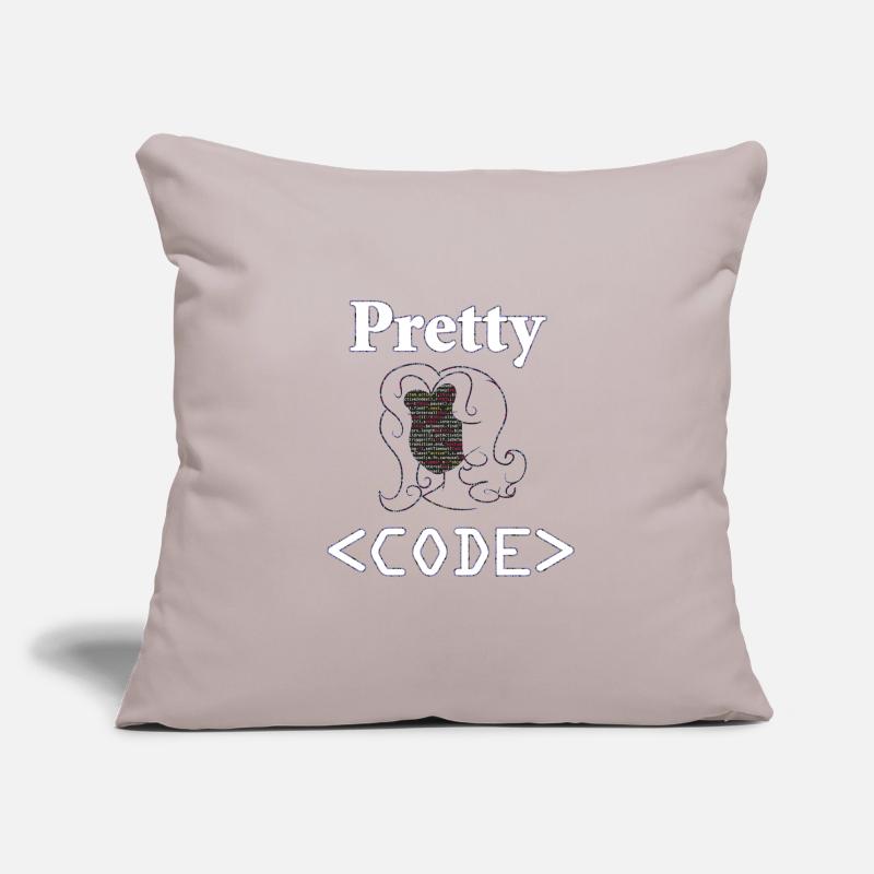 Programmer, Pretty Code, Gift Sofa pillowcase 17,3'' x 17,3'' (45 x 45 cm)