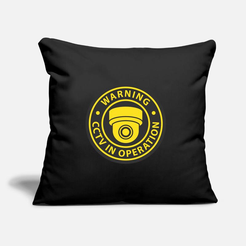 Security cameras in use symbol icon. Fixed CCTV Sofa pillowcase 17,3'' x 17,3'' (45 x 45 cm)
