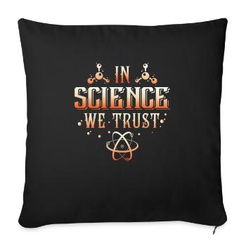 In Science we trust - Housse de coussin décorative 45 x 45 cm - noir - Devant