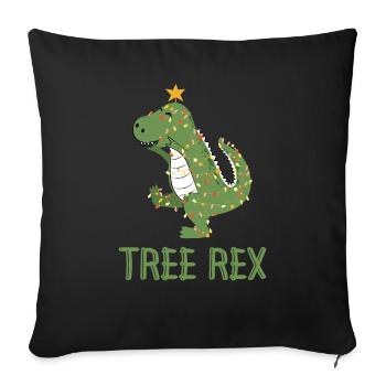 Dinosaurier Baum Rex Pyjamas - Tree Rex - Sofakissenbezug 45 x 45 cm - Schwarz - Vorne