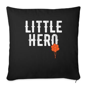 Little Hero - Sweet Toy Balloon - Sofa pillowcase 17,3'' x 17,3'' (45 x 45 cm) - black - Front