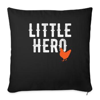 Little Hero - Sweet Animal Chicken - Sofa pillowcase 17,3'' x 17,3'' (45 x 45 cm) - black - Front