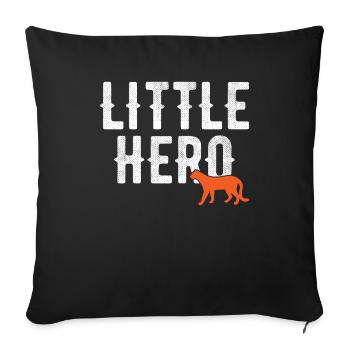 Little Hero - Cute Animal Cheetah - Sofa pillowcase 17,3'' x 17,3'' (45 x 45 cm) - black - Front