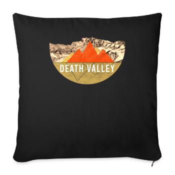 Vintage - Death Valley National Park - Sofa pillowcase 17,3'' x 17,3'' (45 x 45 cm) - black - Front