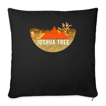 Vintage - Joshua Tree National Park - Sofa pillowcase 17,3'' x 17,3'' (45 x 45 cm) - black - Front