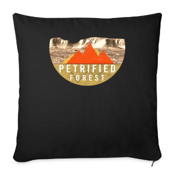 Vintage - National Park of the Petrified Forest - Sofa pillowcase 17,3'' x 17,3'' (45 x 45 cm) - black - Front