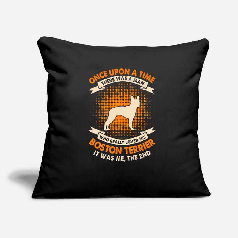 Once Upon a Time - Boston Terrier Sofa pillowcase 17,3'' x 17,3'' (45 x 45 cm)
