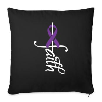 Consciousness Of Ribbon Lupus Disease - Sofa pillowcase 17,3'' x 17,3'' (45 x 45 cm) - black - Front